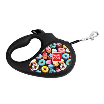 Waudog vodítko samonavíjecí Donuts - 50kg/5m/L