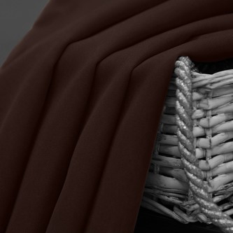 Dekorační krátký závěs s kroužky COLOR 160 hnědá 140x160 cm (cena za 1 kus) MyBestHome