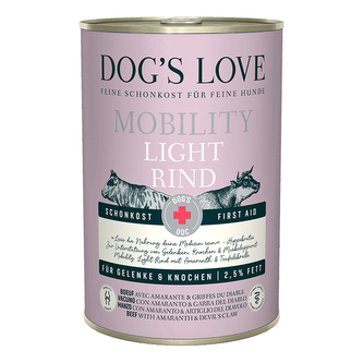 Dog's Love DOC Light Mobility hovězí konzerva 400g