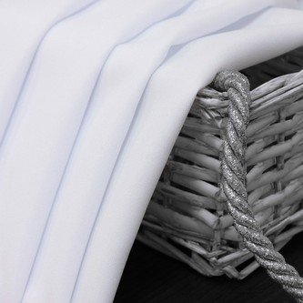 Dekorační krátký závěs s kroužky COLOR 160 bílá 140x160 cm (cena za 1 kus) MyBestHome