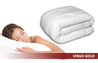 Prošívaná antialergická celoroční luxusní přikrývka VIRGO GOLD 140x200 cm MyBestHome