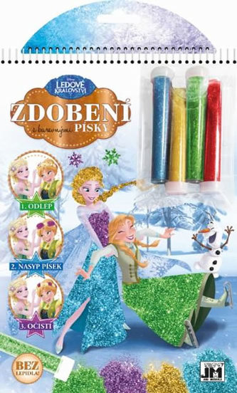 Zdobení pískem Ledové království