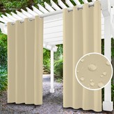 Venkovní zahradní závěs s kroužky MALIBU světle béžová 155x240 cm (cena za 1 kus) MyBestHome