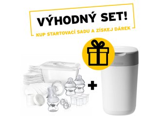 Startovací sada C2N s odsávačkou + Koš na pleny Sangenic Twist & Click