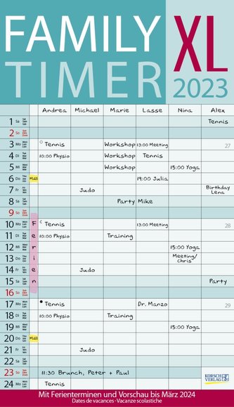 XL Family Timer 2023