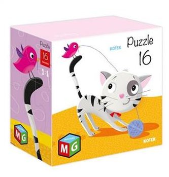 Puzzle Kotek 16 elementów