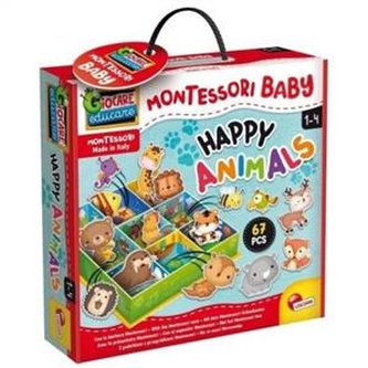 MONTESSORI BABY KRABIČKA - ŠŤASTNÉ ZVÍŘÁTKA