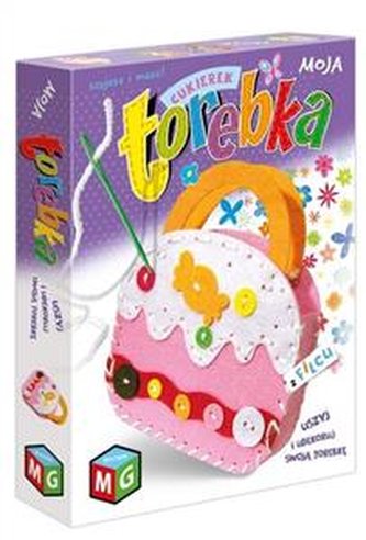 Moja torebka z filcu - cukierek