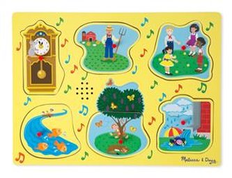 Drewniane Puzzle Dźwiękowe  1 Postacie z Bajek  Melissa&Doug (10