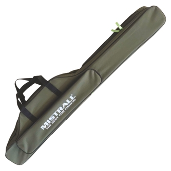 Pouzdro na pruty 3 komory 120cm zelená