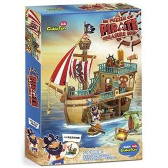 Puzzle 3D Piracki statek skarbów
