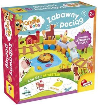 Carotina Baby Dziecięcy Pociąg (z serii: zabawki drewniane)