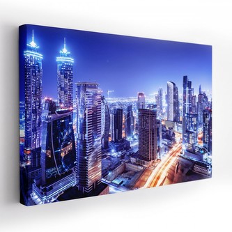 Obraz na plátně BLUE CITY 120x80 cm Mybesthome