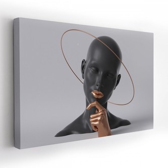 Obraz na plátně BLACK 120x80 cm Mybesthome