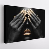 Obraz na plátně BLACK and GOLD II. 120x80 cm Mybesthome