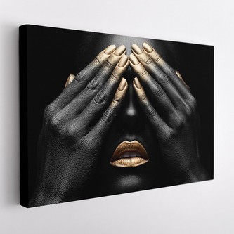 Obraz na plátně BLACK and GOLD II. 120x80 cm Mybesthome