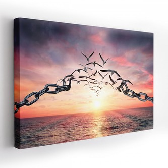 Obraz na plátně CHAIN 120x80 cm Mybesthome