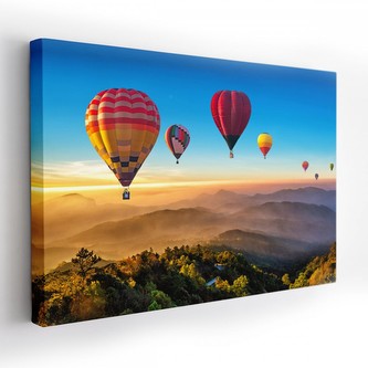 Obraz na plátně FLYING BALLOONS 120x80 cm Mybesthome