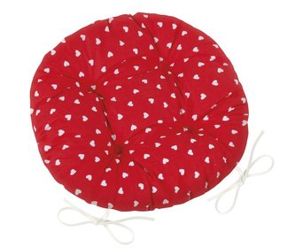 Sedák Adéla prošívaný kulatý - srdíčka - průměr 40 cm Sedák Adéla prošívaný kulatý - srdíčka - průměr 40 cm