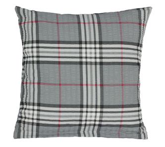 Povláček krepový - šedé káro - 40x40cm