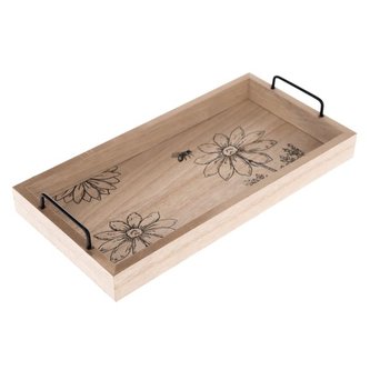 Podnos dřevěný servírovací 30x15 cm
