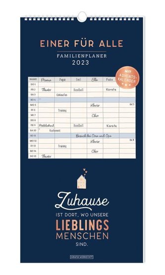 Familienplaner 2023 Einer für alle