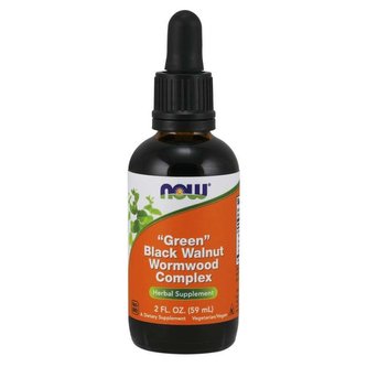 “Green“ Black Walnut Wormwood Complex - NOW Foods - 59 ml