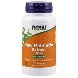 Serenoa plazivá extrakt 160 mg - NOW Foods - 120 kaps.