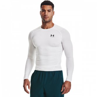 Kompresní tričko HG Armour Comp LS White - Under Armour - Velikost: L