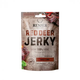 Sušené jelení maso Deer Jerky - Renjer - chilli a limetka - 25 g