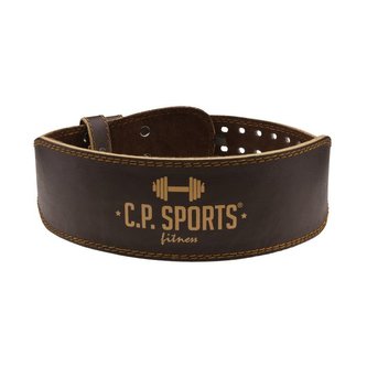 Fitness opasek kožený Brown - C.P. Sports - Velikost: XS - hnědá