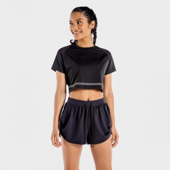 Dámské tričko Flux CropTop Onyx - SQUATWOLF - Velikost: M