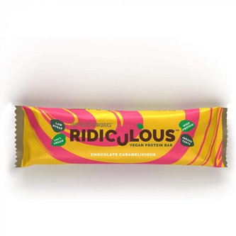 Ridiculous Vegan Protein Bar - The Protein Works - čokoláda karamel - 47 g