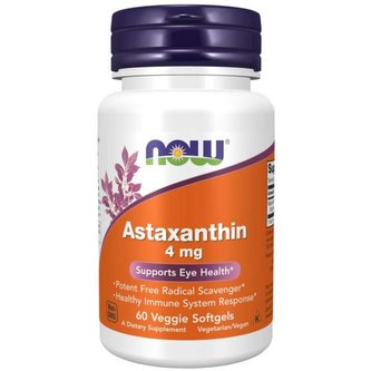 Astaxanthin 4 mg - Now Foods - 60 kaps.