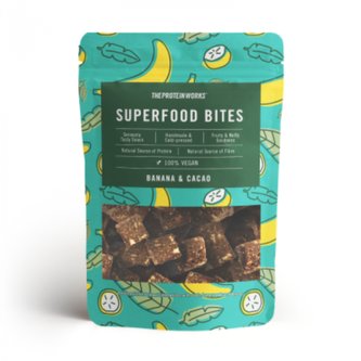Superfood Bites - The Protein Works - jahodová malina - 140 g