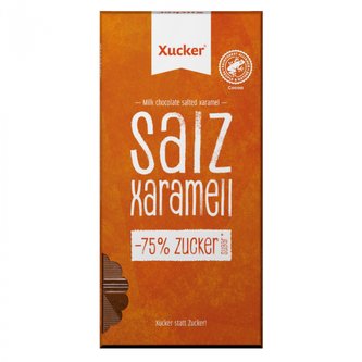 Čokoláda s příchutí slaný karamel - Xucker - 80 g
