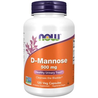 D-Manóza 500 mg - NOW Foods - 120 kaps.