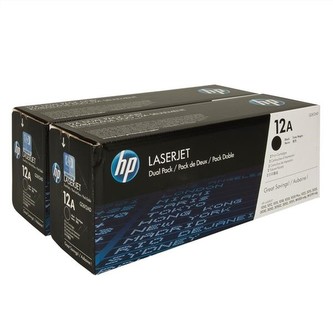 HP 12A Black 2-pack LJ Toner Cart, 2 x 2 000 str, Q2612AD
