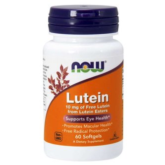 Lutein 10 mg - NOW Foods - 60 kaps.