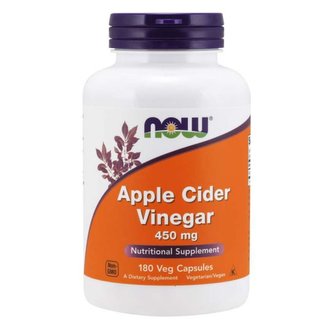 Apple Cider Vinegar 450 mg - NOW Foods - 180 kaps.