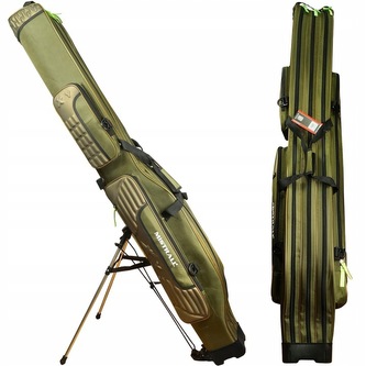 Pouzdro na pruty se stojanem, 150 cm, khaki