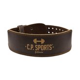 Fitness opasek kožený Brown - C.P. Sports - Velikost: L - hnědá