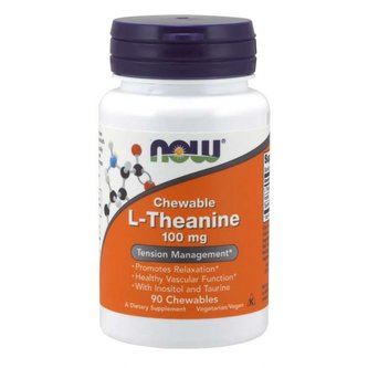 L-Theanin 100 mg - NOW Foods - 90 kaps.