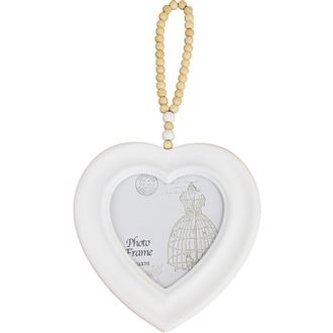Fotorámeček srdce bílé