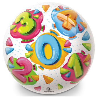 Míč potištěný ČÍSLA 23 cm