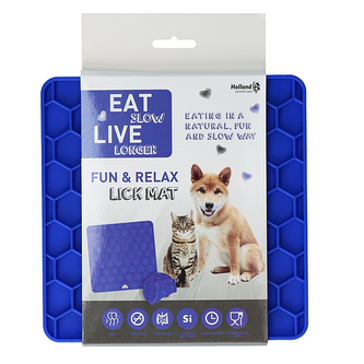 Eat Slow lízací podložka Fun & Relax modrá