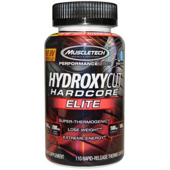 Spalovač tuků Hydroxycut Hardcore Elite 110 kaps - Muscletech - 110 kaps.