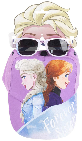Dětská kšiltovka se slunečními brýlemi Frozen II|Ledové království 2: Forever Sisters (obvod 53 cm)