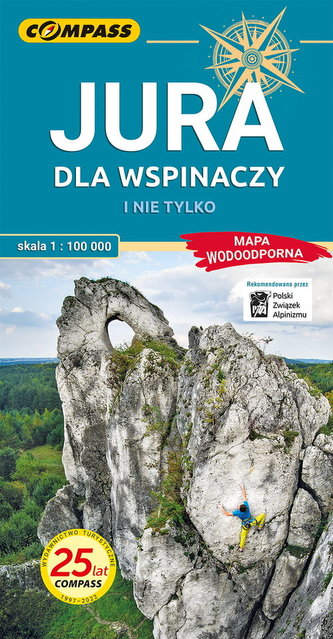 Jura dla wspinaczy i nie tylko Mapa laminowana