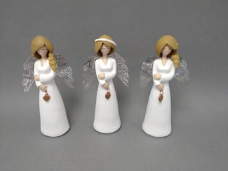 Anděl s copem kovová křídla